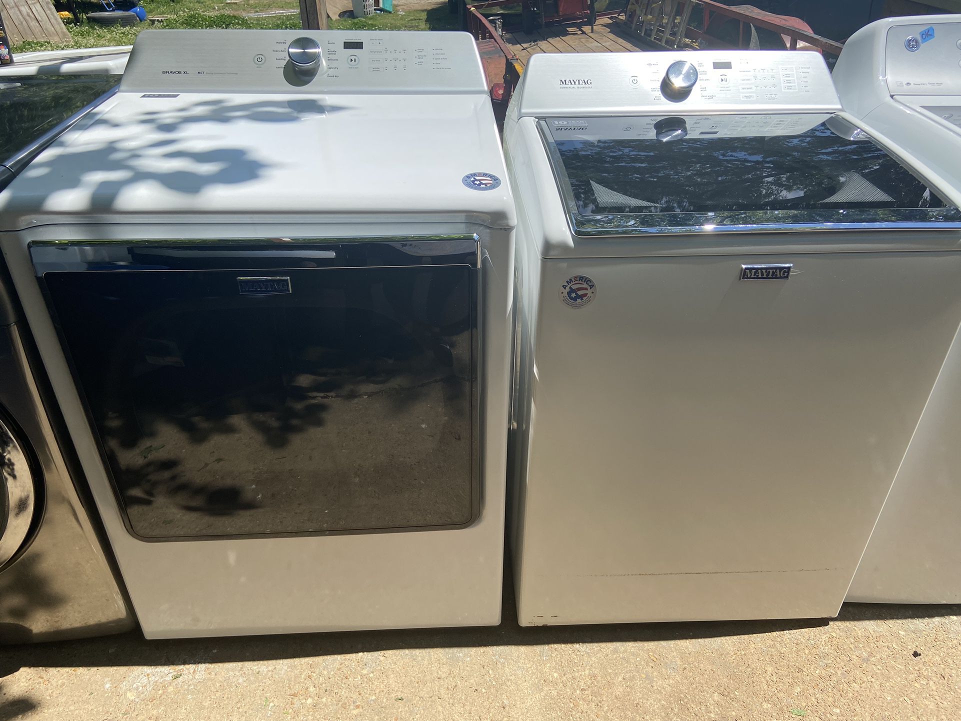 MAYTAG SET WASHER AND DRYER 