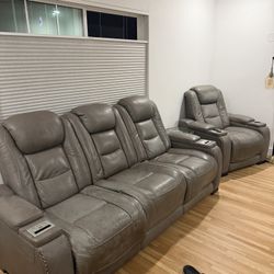 Power Leather Recliners