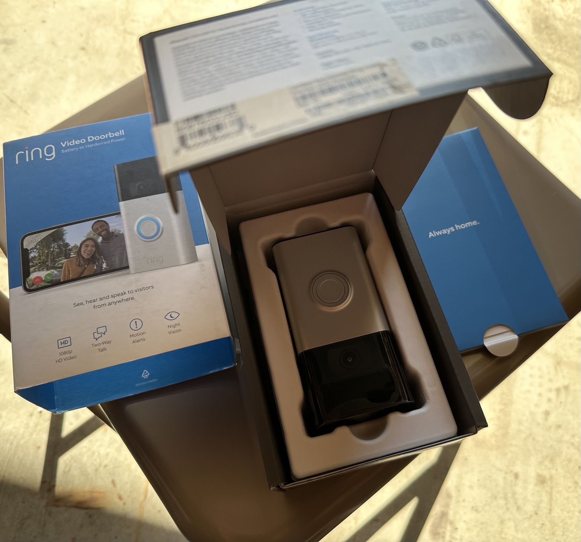 Ring Battery Doorbell With HD Video, Live View with Two-Way Talk, and Motion Detection & Alerts