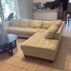 Right Facing Sectional All Leather 