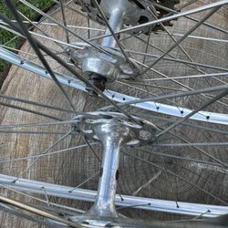 Vintage WEINMANN 27 X 1 1/4  Wheels and Campagnolo Record Hubs 