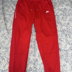 Nike red sweatpants