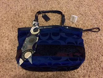 Brand new Royal Blue Coach purse