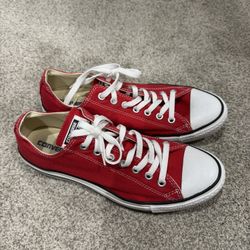 Red Converse Low-Top Sneakers