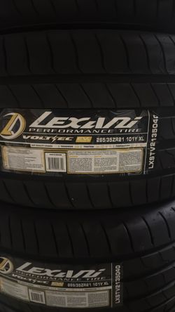 4 new tires 265/35/21 lexani $780 mount and balance cash