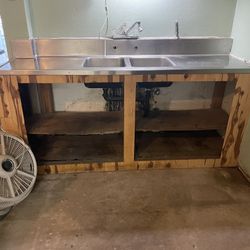 Stainless Steel All In One Piece Sink 