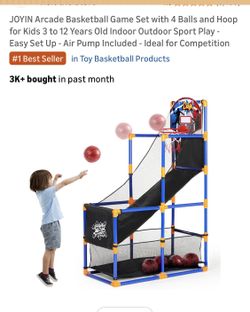 Joyin New Arcade Basketball Game W Ball/Air Pump