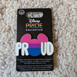 Disney Pin - Proud Bisexual Flag 