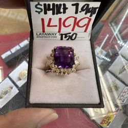 Purple Stone  Ring