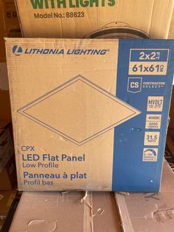 Lithonia Lighting Contractor Select CPX 2 ft. x 2 ft. White Integrated LED 3659 Lumens Flat Panel Light, 4000K