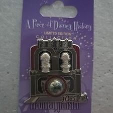 DISNEY DLR PIECE OF DISNEY HISTORY PODH 2009 HAUNTED MANSION BUSTS PIN LE 1000