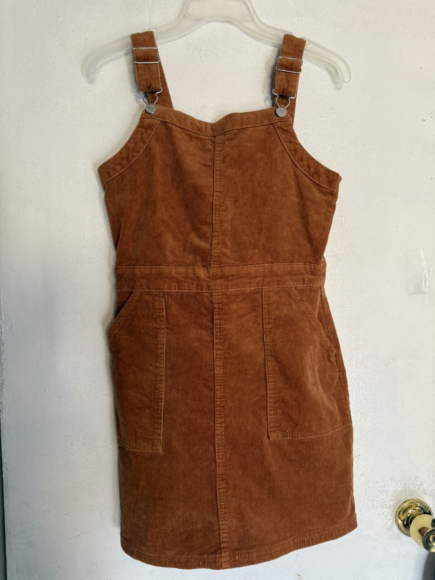 Brown Overall Dress