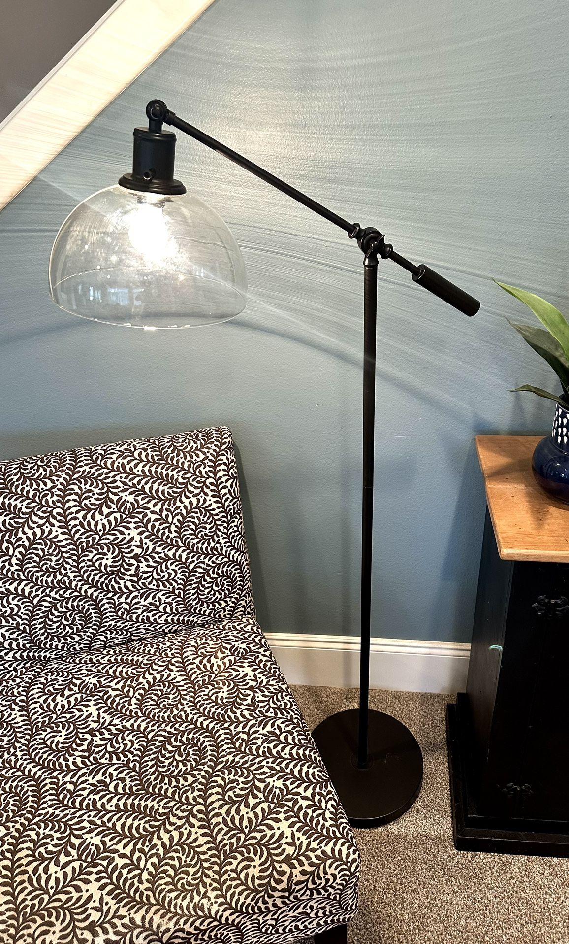 Industrial Adjustable Arm Floor Lamp