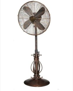 Deco Breeze Pedestal Standing 3 Speed Oscillating Adjustable Height, Antique Indoor/Outdoor Fan, 18 inches, 
Prestigious Stlyle