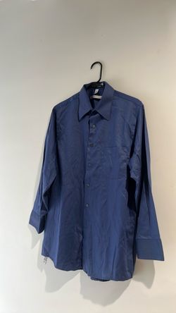 Geoffrey Beene Men's Blue Long Sleeve Dress Shirt