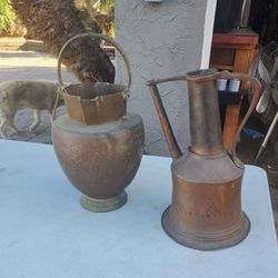 Antique Brass pitcher/ vase