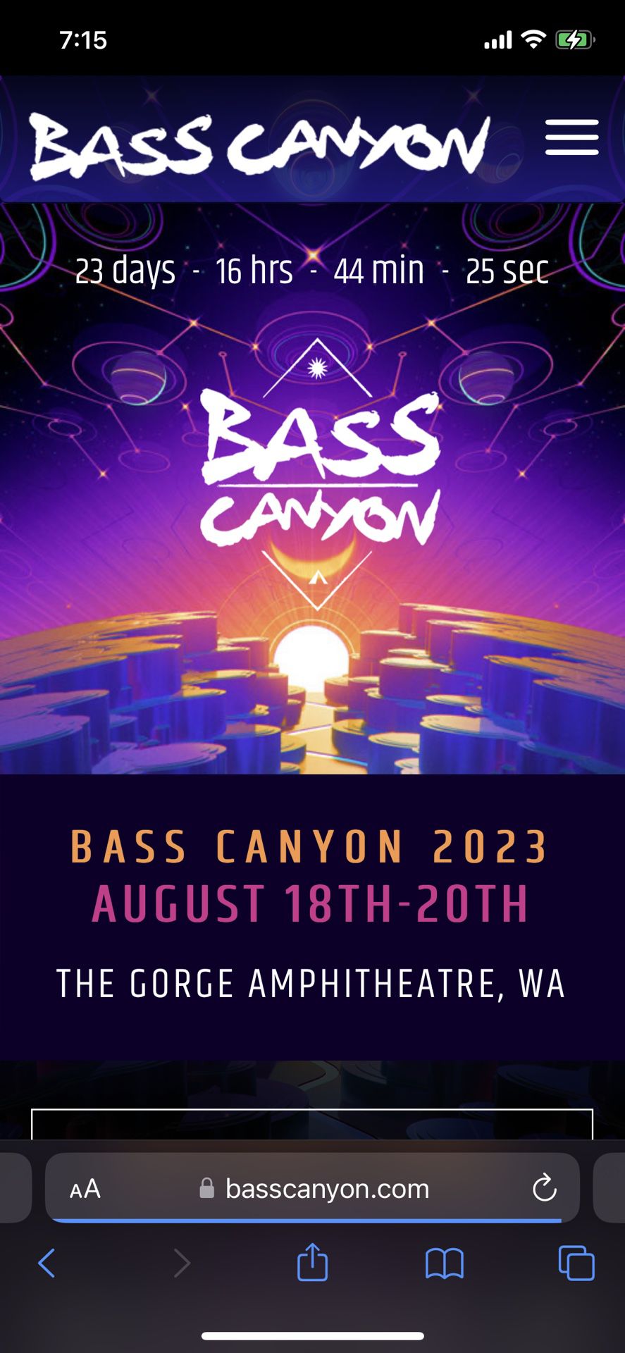 Bass Canyon 2023