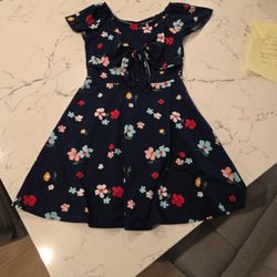 ARIZONA JEAN CO FLOWER DRESS SZ 6/6X KIDS SEE DESCRIPTION 