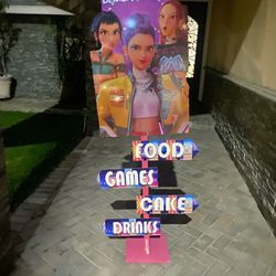 Birthday K Pop banner and welcome stand