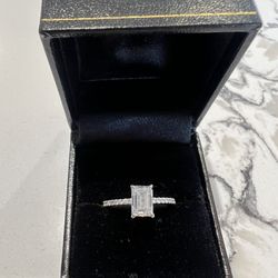 1.51 Carat Emerald Cut Diamond Ring