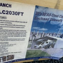 Carport All Metal 20ft X30ft 