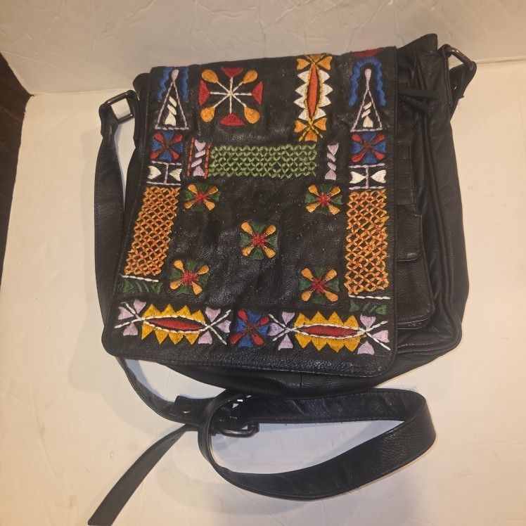 Chicos Bag Leather Boho Chic Travel H9bo Messenger Travelfllap