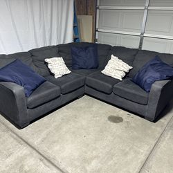 Grey Sectional Couch - Free Delivery