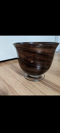 Tiger's Eye Swirled Decorative Bowl
