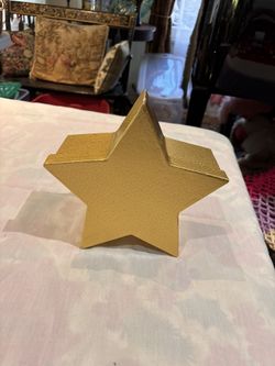 Christmas gold star shaped box