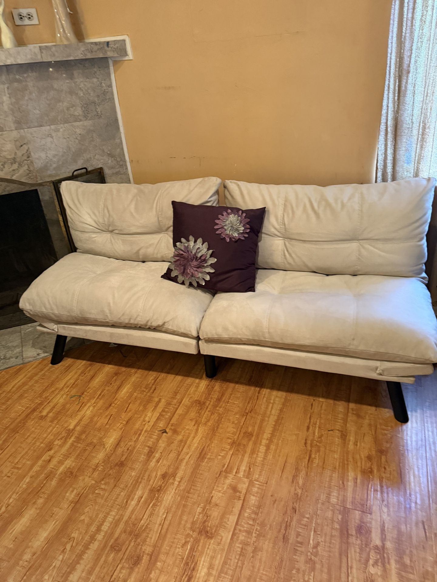 Small Loveseat Foldable Color Beige