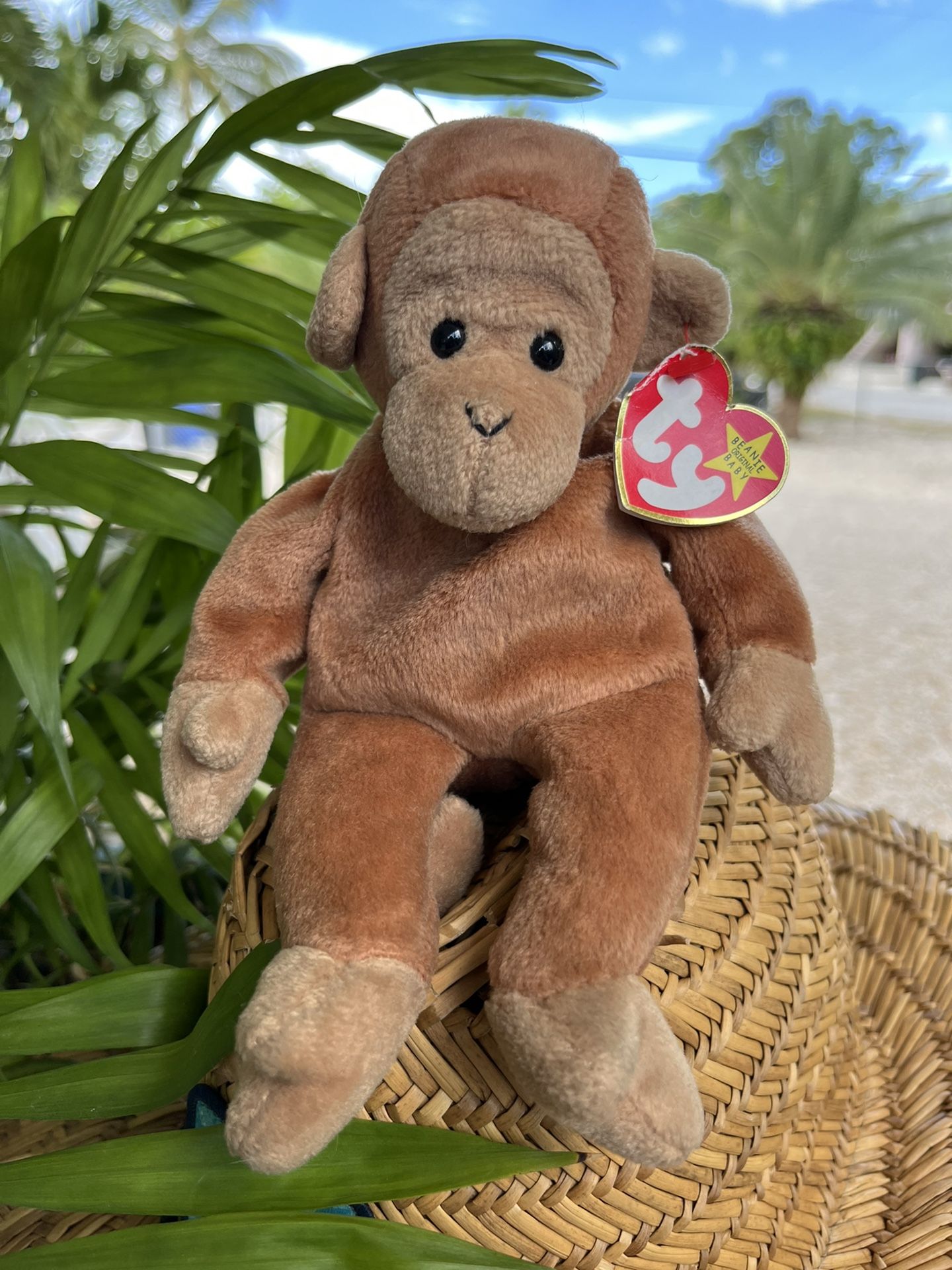 Ty Beanie Baby Bongo The Monkey Toy (4067)