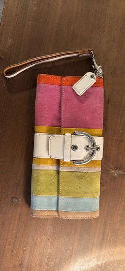 2004 coach soho suede wristlet