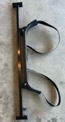 Golf cart bag holder, attaches to rear seat