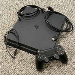 PS4 Slim 500GB + Controller + All Wires | Excellent Condition