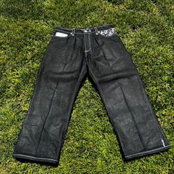 Vintage Y2K Skater Retro Baggy Coogi Authentic Australian Embroidered Denim Jeans