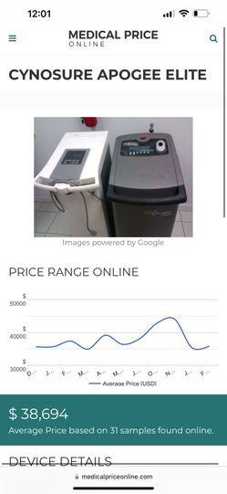 CYNOSURE Apogee Elite laser machine