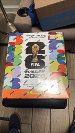 2026 FIFA World Cup Sticker C -  Exclusive Collectors Bundle - Hardcover Album + nTin with 50 Sticker Packs