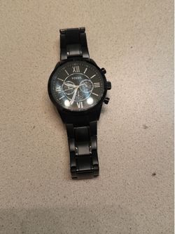 Black fossil watch