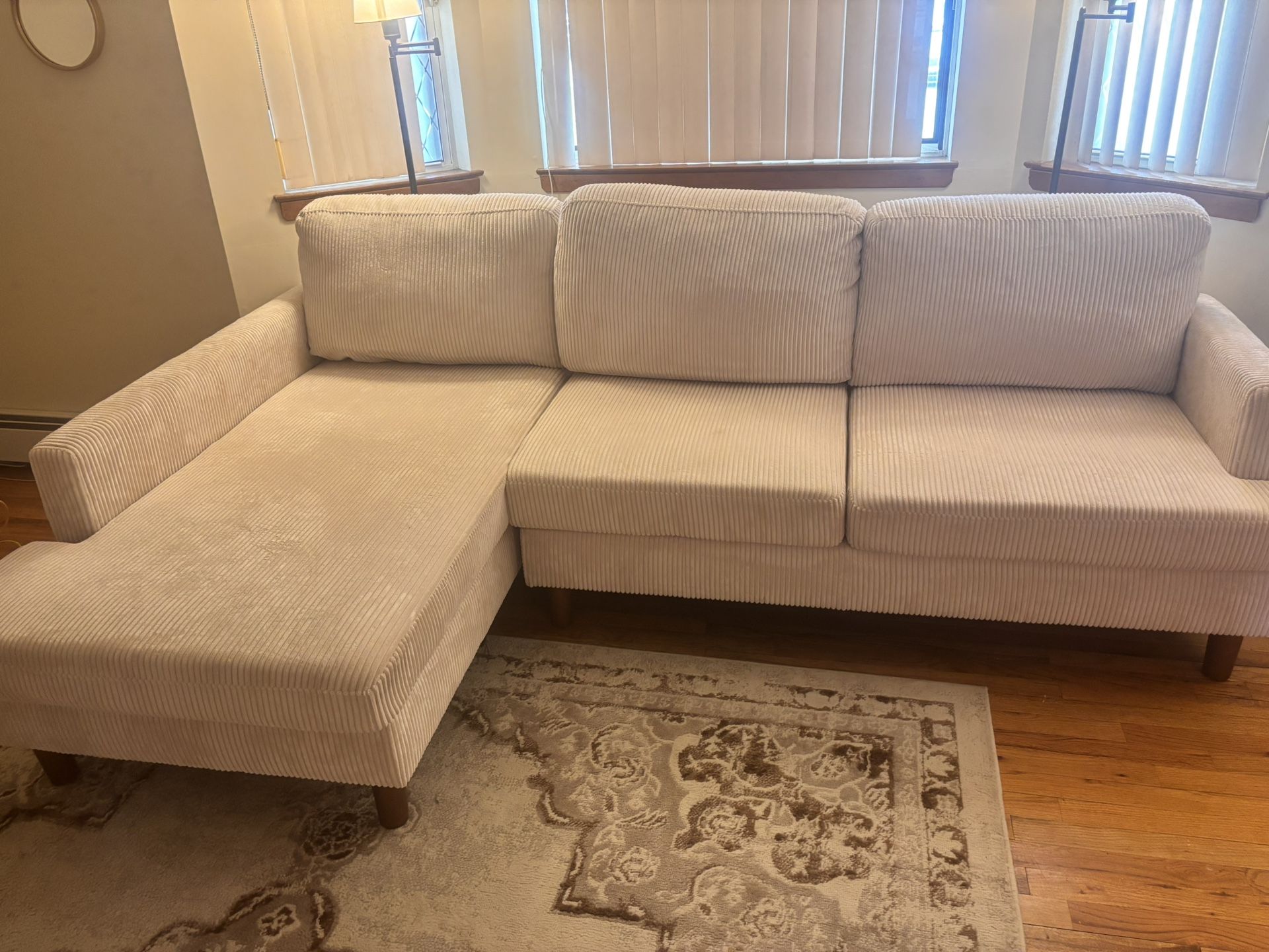 2 Piece Cream Sectional
