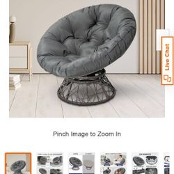 Indoor and Outdoor Lounge Chair in Dark Gray