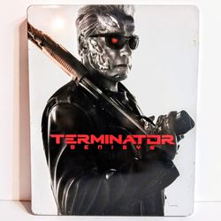 Terminator Genisys Blu-ray/DVD Steelbook Schwarzenegger  No Scratches On 2 Discs