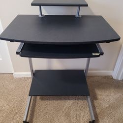 Techni Mobili Compact Computer Cart with Multiple Storage without Media Rack