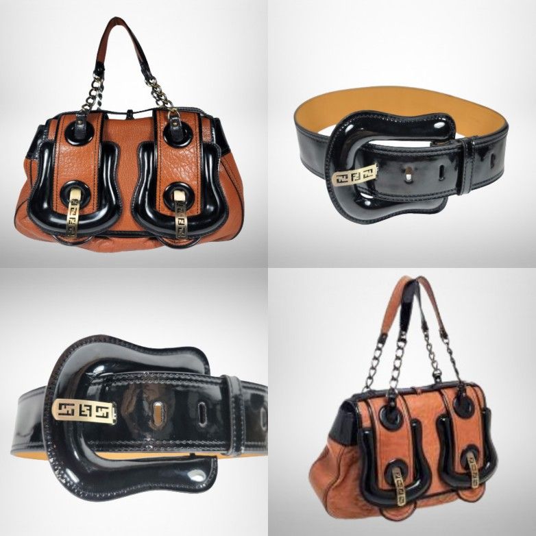 Stunning Combo of Fendi B Buckle Bag and Belt - A MUST HAVE 