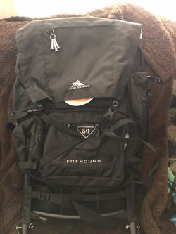 High Sierra foxhound 50 backpacks with lightweight aluminum frame