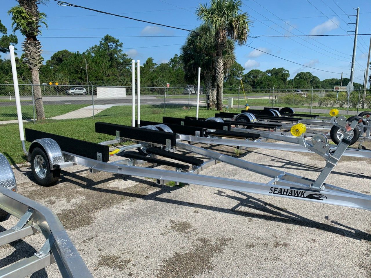 Brand new seahawk aluminum trailer fits 17' to 19'