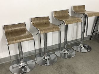 Adjustable height pneumatic modern chrome chairs stools