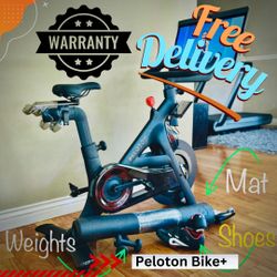 Peloton Bike Plus – Smart Spin Bike with Live Classes, HD Screen & Home Cardio Power