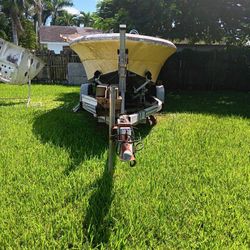 Used Boat With Trailer And 2 Engines