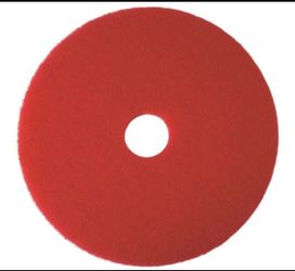 Brand New Renown 14 inch  Red Light Duty Buffing Floor Pad (QTY 5)