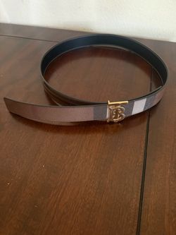 Burberry TB Monogram Check Belt
